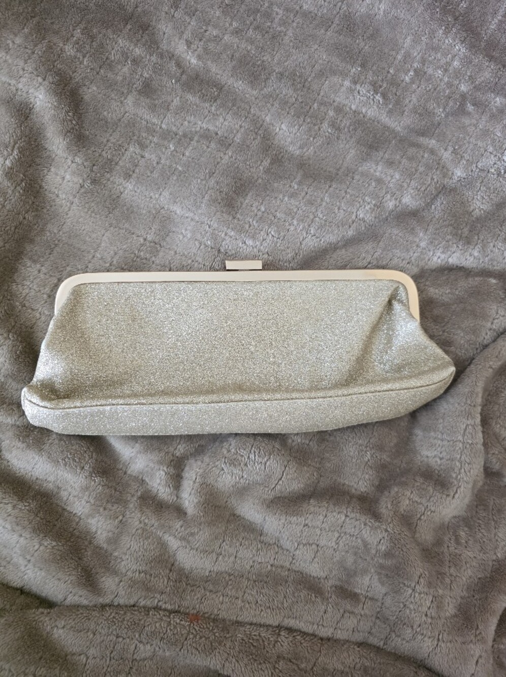Vintage Glitter Frame Clutch Evening Bag - Gold Special Occation